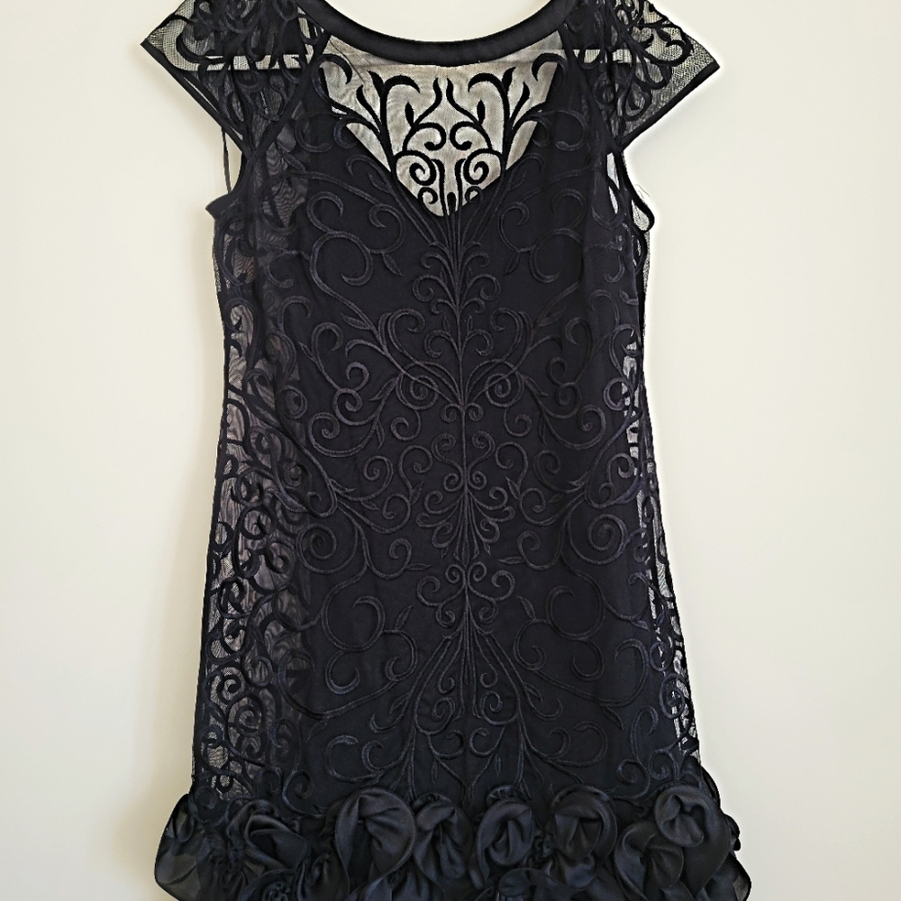 Black Detailed Cocktail Dress